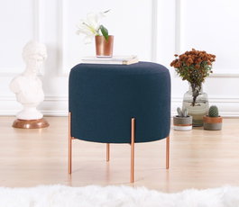 Atelier Del Sofa Puf Copper 50 - Navy Blue